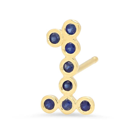 DSJ's Signature Tiny Open Heartbeats Birthstone Stud Earring