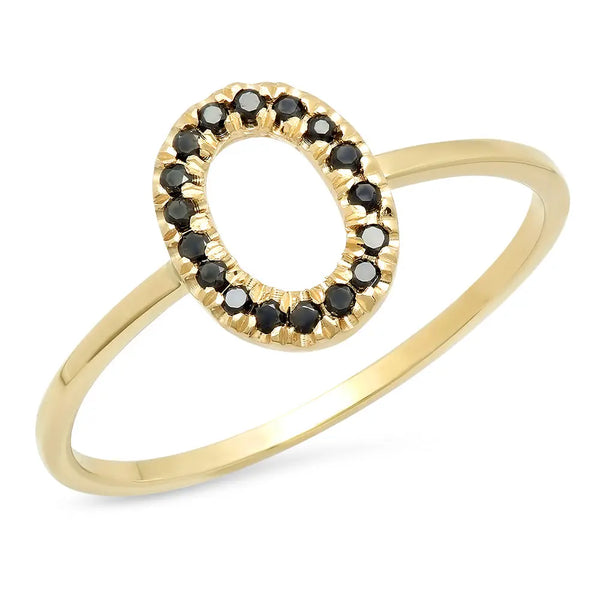 round Cut Oval Diamond Ring