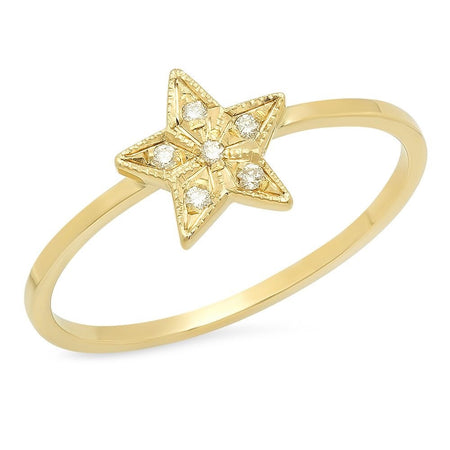 Mini Star Diamond Chain Ring