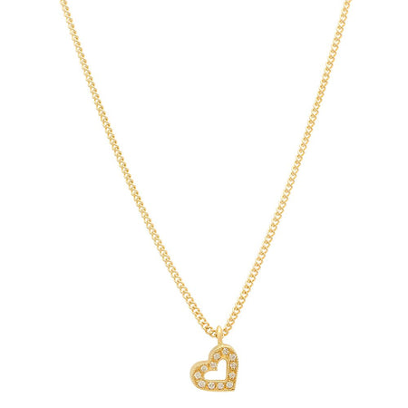 Heart Gold Dangle Necklace
