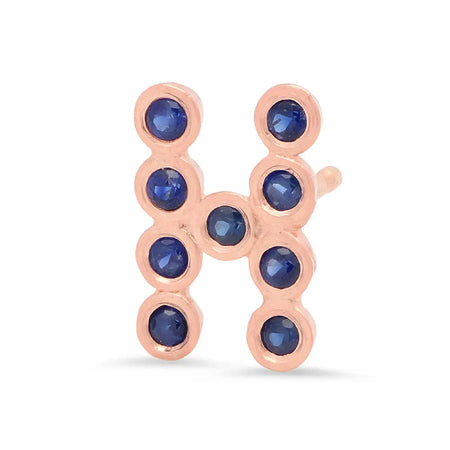 DSJ's Signature Tiny Open Heartbeats Birthstone Stud Earring