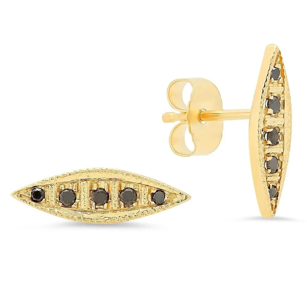 Modern Starburst Diamond Stud Earrings