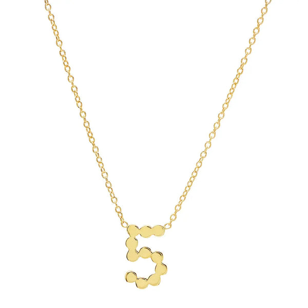 DSJ's Signature Meaningful Gold Number Necklace - Dana Seng Jewelry Collection