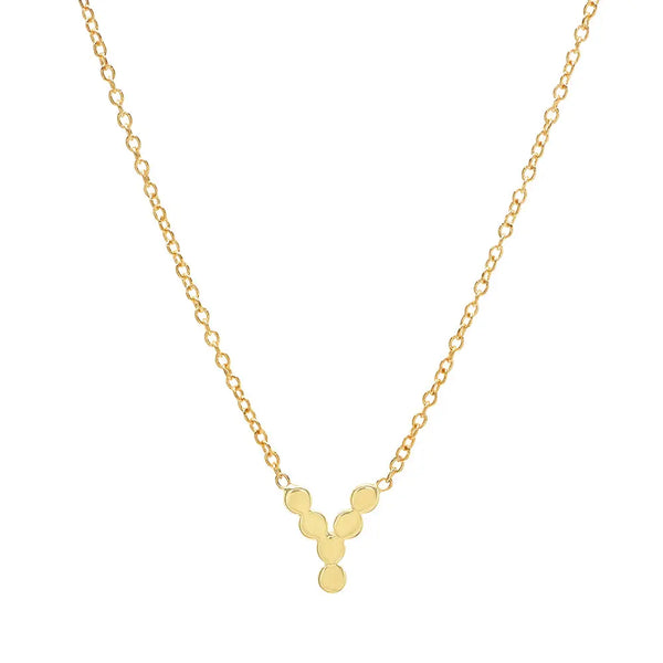 DSJ's Signature Meaningful Gold Initial Necklace - Dana Seng Jewelry Collection