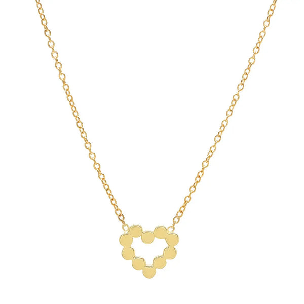 DSJ's Signature Meaningful Gold Heart Necklace - Dana Seng Jewelry Collection