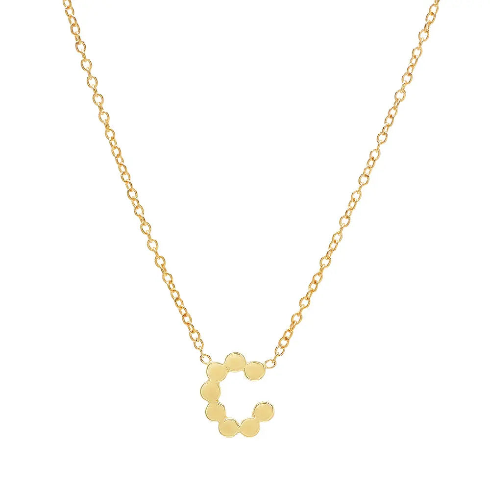DSJ's Signature Meaningful Gold Initial Necklace