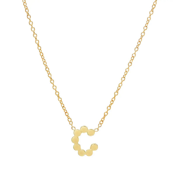 DSJ's Signature Meaningful Gold Initial Necklace - Dana Seng Jewelry Collection