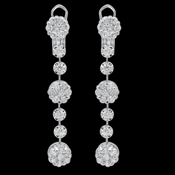 Lavish Flower Diamond Earrings - Dana Seng Jewelry Collection