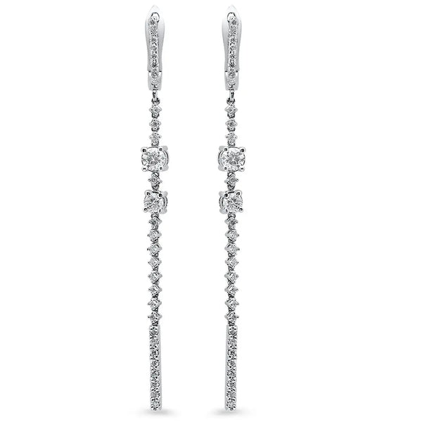 Classy Diamond Dangle Earrings - Dana Seng Jewelry Collection