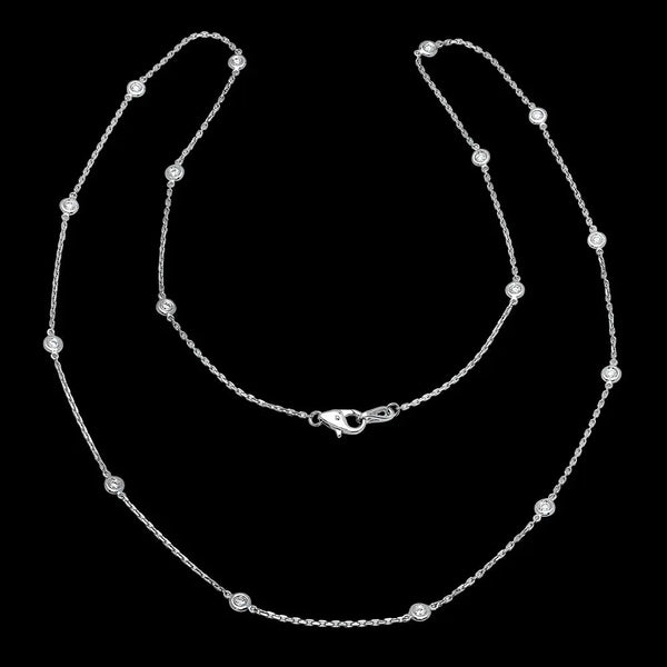 Station Diamond Necklace - Dana Seng Jewelry Collection
