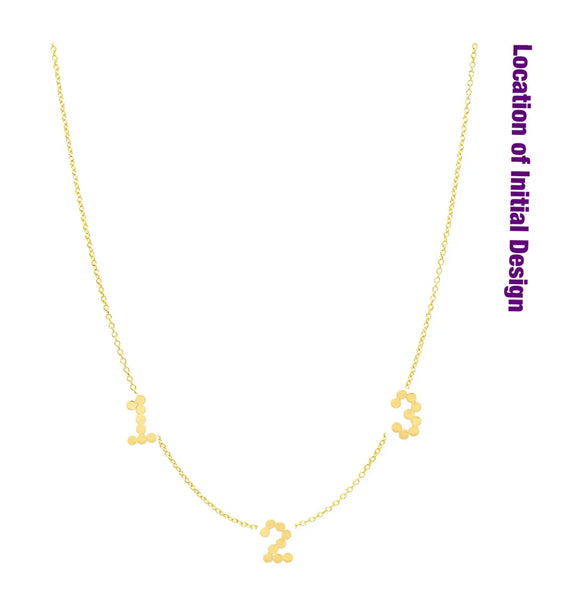 (3 Initials) DSJ's Signature Meaningful Multi Birthstone & Initial Necklace - Dana Seng Jewelry Collection
