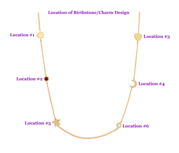 Meaningful Birthstone Curb Chain Necklace - Dana Seng Jewelry Collection