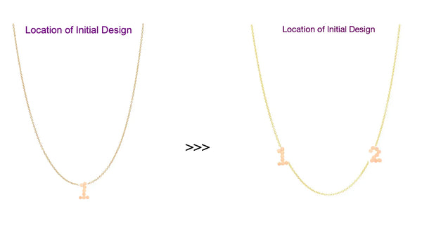 "Add-On" Precious New Initial (s) To An Existing Dana Seng Necklace - Dana Seng Jewelry Collection