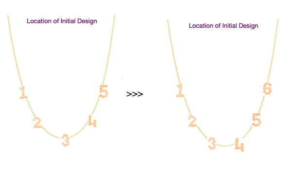 "Add-On" Precious New Initial (s) To An Existing Dana Seng Necklace - Dana Seng Jewelry Collection