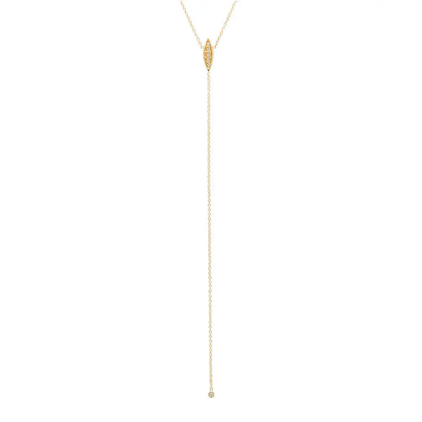 Modish Starburst Diamond Lariat Necklace