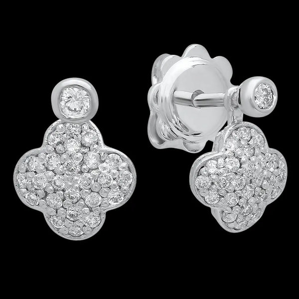Winter Flower Diamond Earrings - Dana Seng Jewelry Collection