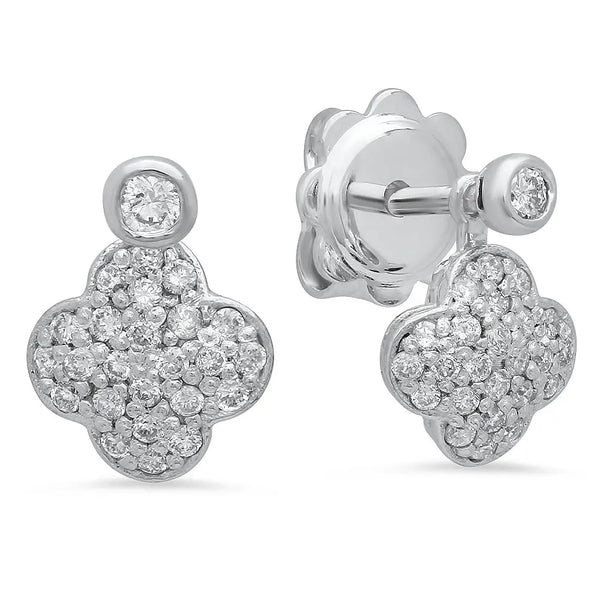 Winter Flower Diamond Earrings - Dana Seng Jewelry Collection