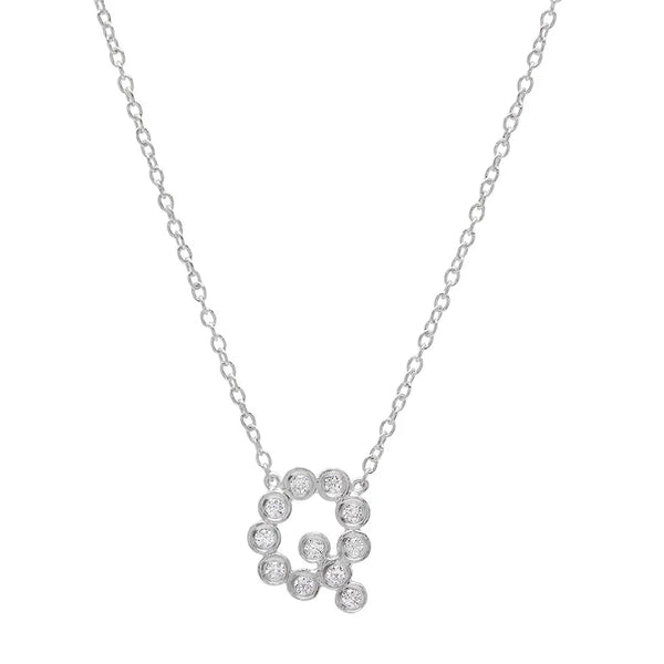 DSJ's Signature Meaningful Birthstone & Initial Necklace - Dana Seng Jewelry Collection