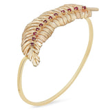 The Handcrafted Eagle Feature Precious Gem Cuff