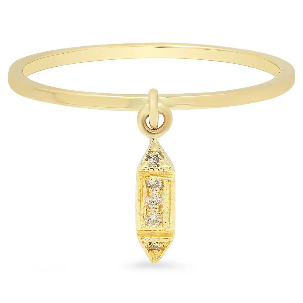 Modest & Forever After Vertical Dangle Diamond Ring