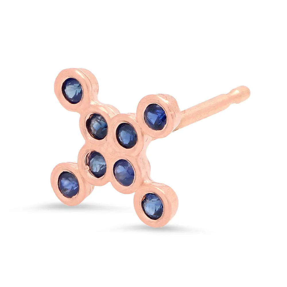 DSJ's Signature Meaningful Birthstone & Initial Stud Earring
