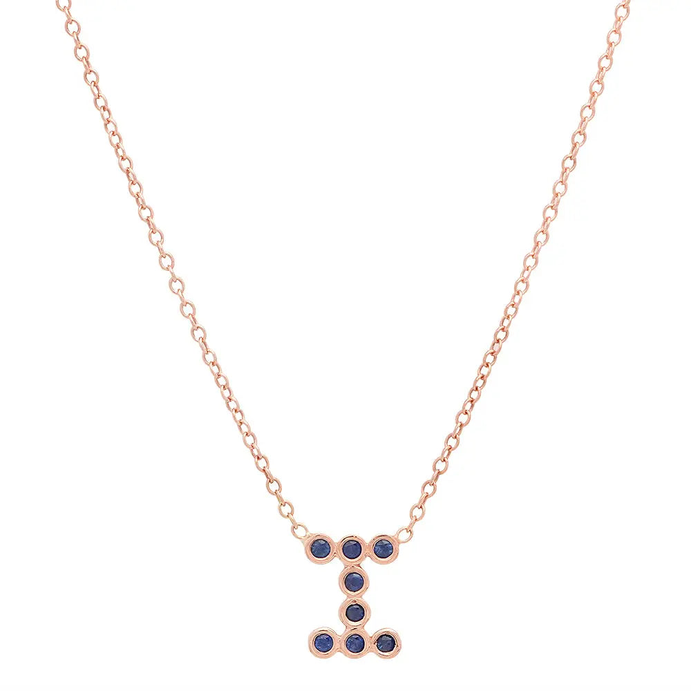 DSJ's Signature Meaningful Birthstone & Initial Necklace