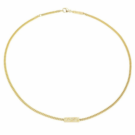 Classic Curb Chain Choker Necklace
