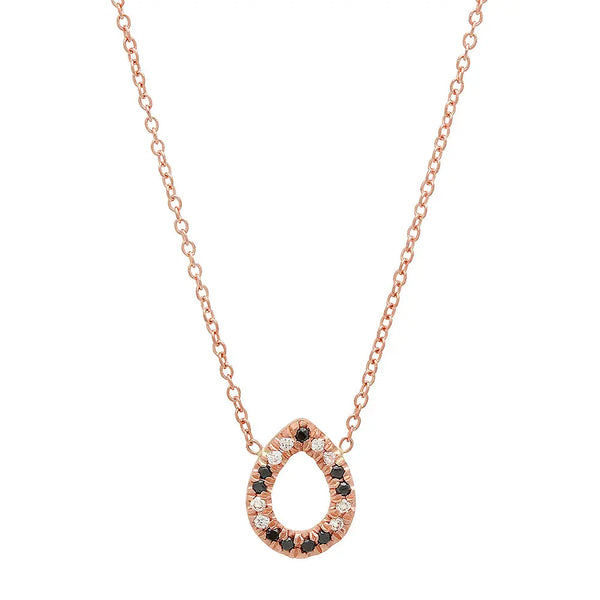 Alligator Pear Shaped Diamond Necklace