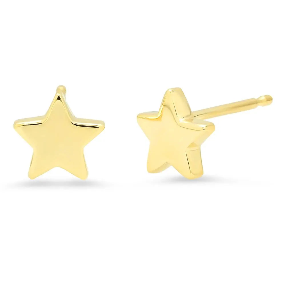 Baby Star Gold Stud Earrings