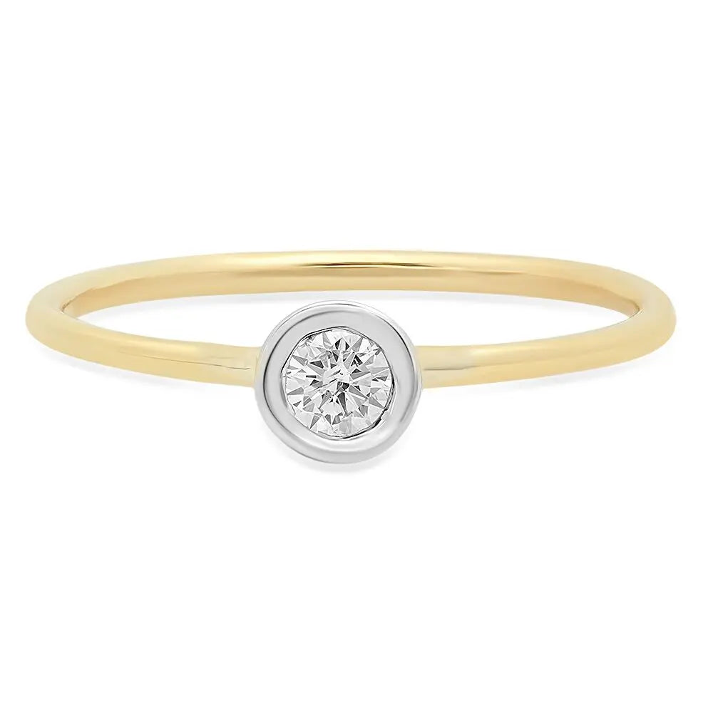 Pointy Heart Diamond Ring