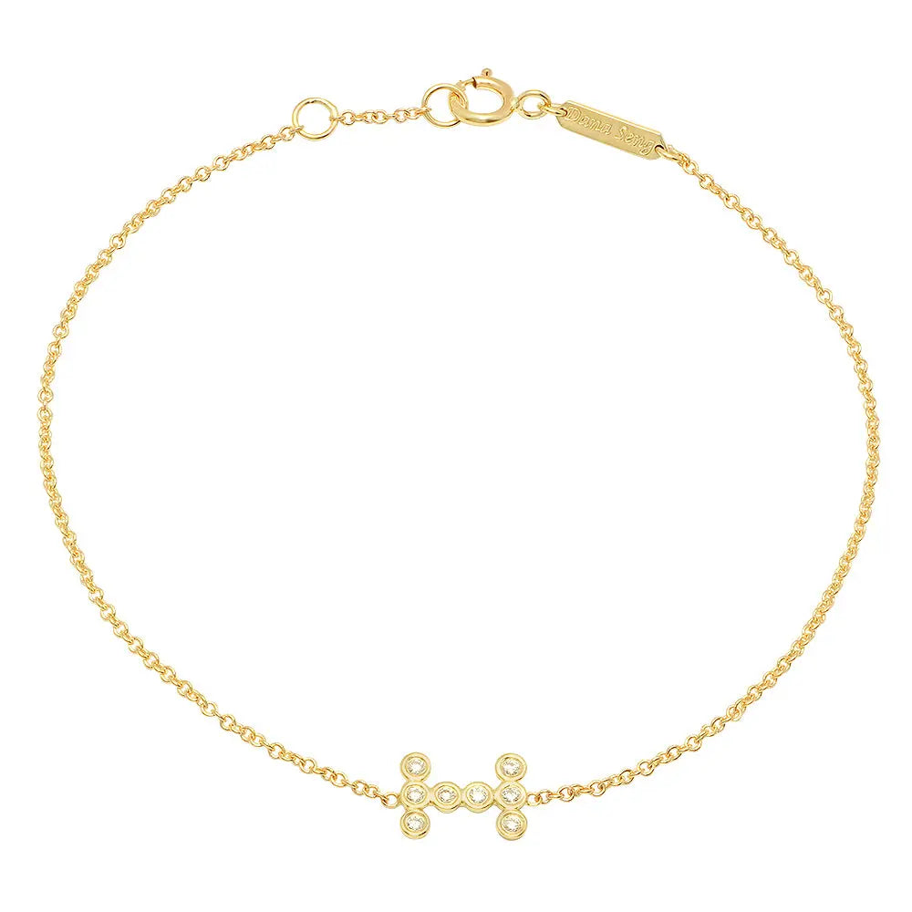 DSJ's Signature Meaningful Birthstone & Initial Bracelet