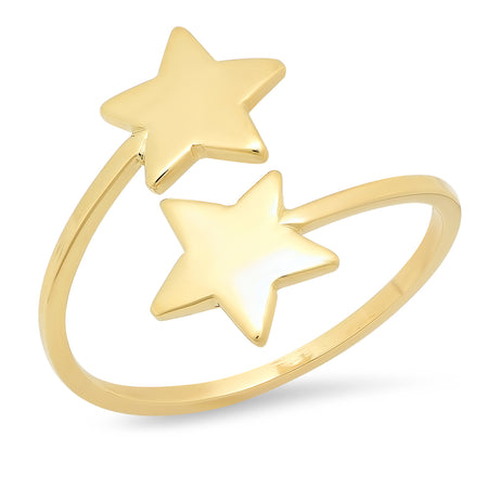Single Dangle Star Fruit Gold Ring