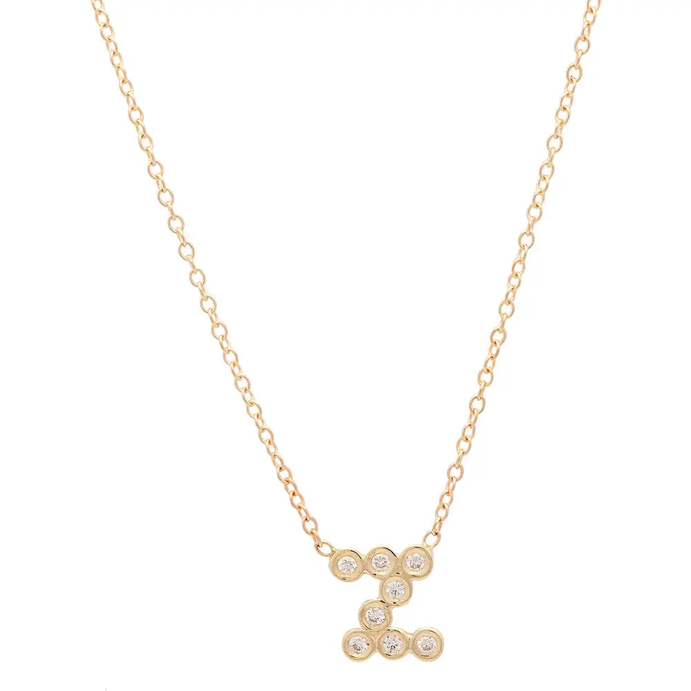 DSJ's Signature Meaningful Birthstone & Initial Necklace