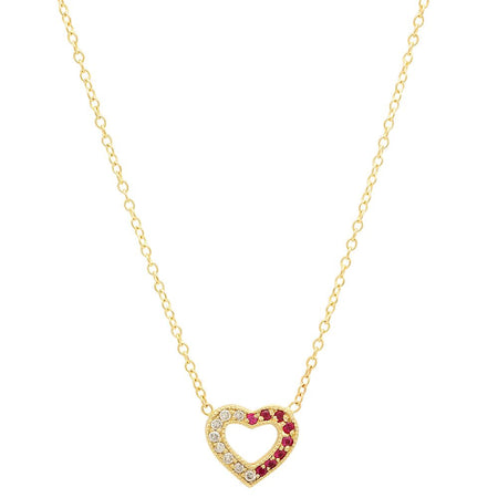 Heart Diamond Dangle Necklace