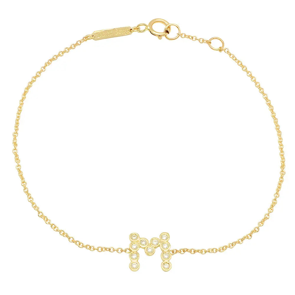 DSJ's Signature Meaningful Birthstone & Initial Bracelet