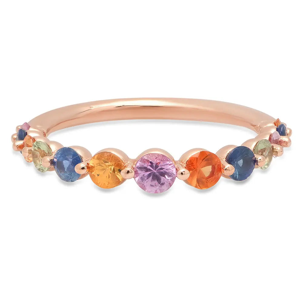 You Are My Rainbow Multi-Color Sapphire Ring