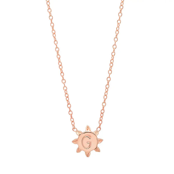 Sunshine Initial Necklace - Dana Seng Jewelry Collection