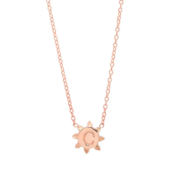 Sunshine Initial Necklace - Dana Seng Jewelry Collection