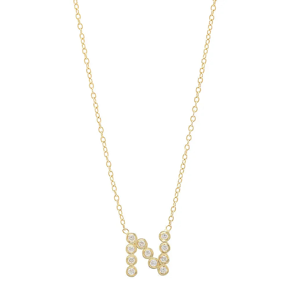DSJ's Signature Meaningful Birthstone & Initial Necklace