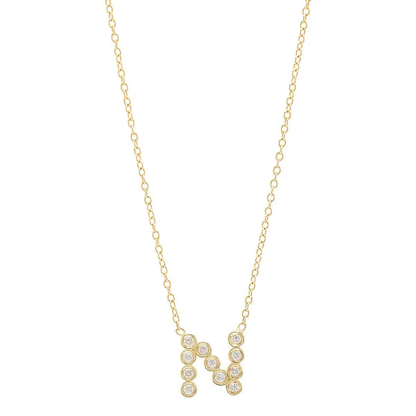 DSJ's Signature Meaningful Birthstone & Initial Necklace - Dana Seng Jewelry Collection