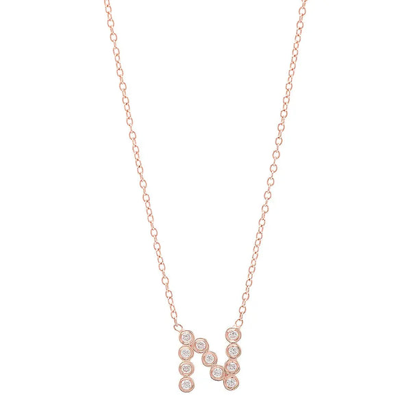 DSJ's Signature Meaningful Birthstone & Initial Necklace - Dana Seng Jewelry Collection