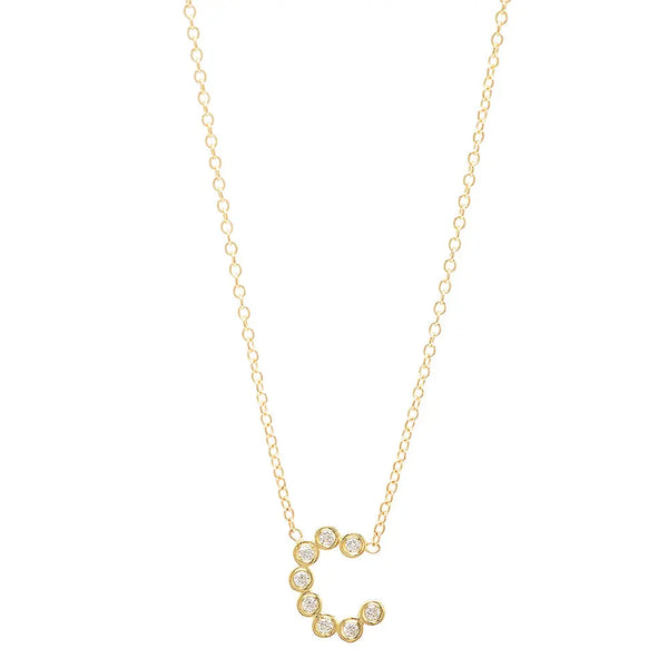 DSJ's Signature Meaningful Birthstone & Initial Necklace - Dana Seng Jewelry Collection