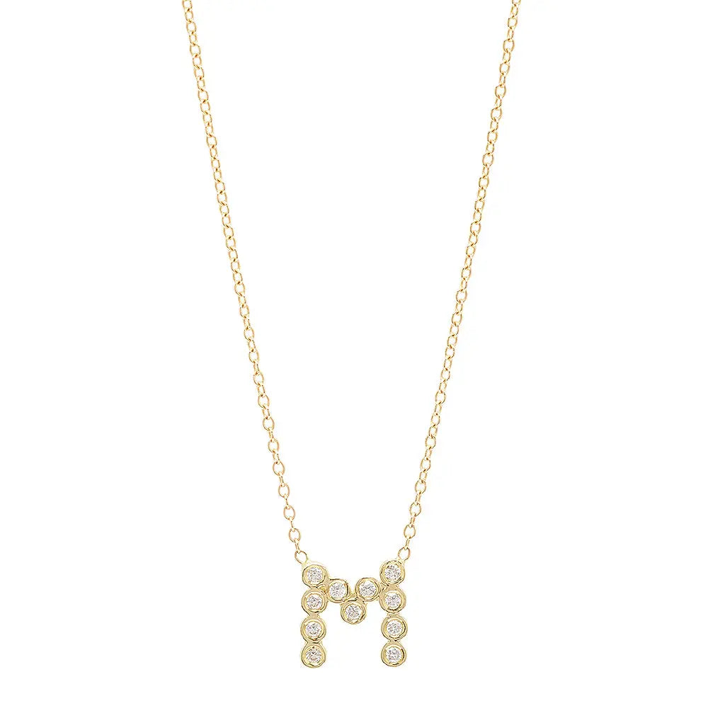 DSJ's Signature Meaningful Birthstone & Initial Necklace