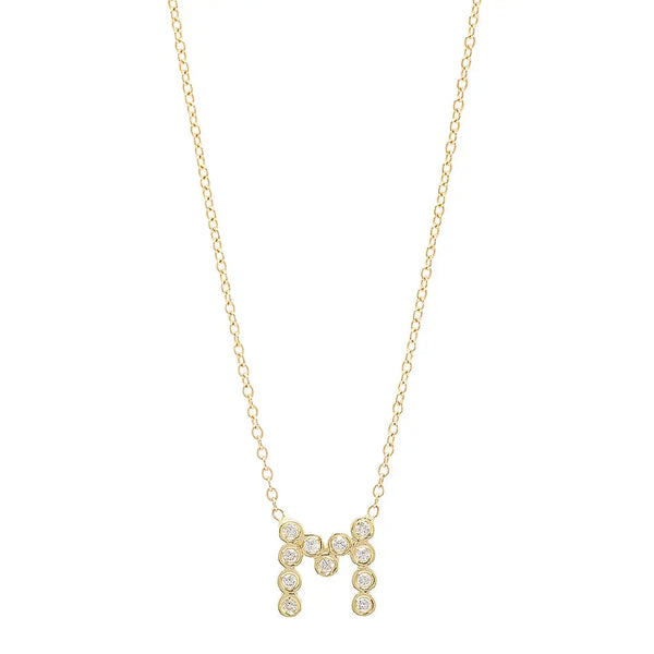 DSJ's Signature Meaningful Birthstone & Initial Necklace - Dana Seng Jewelry Collection