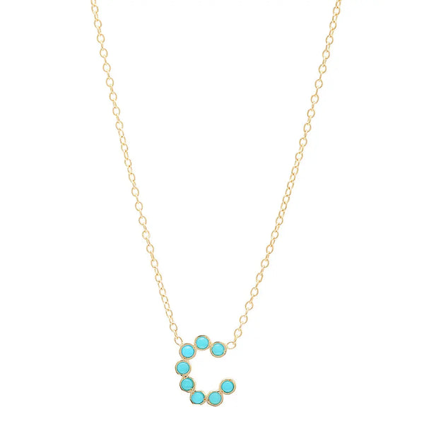 DSJ's Signature Meaningful Birthstone & Initial Necklace - Dana Seng Jewelry Collection
