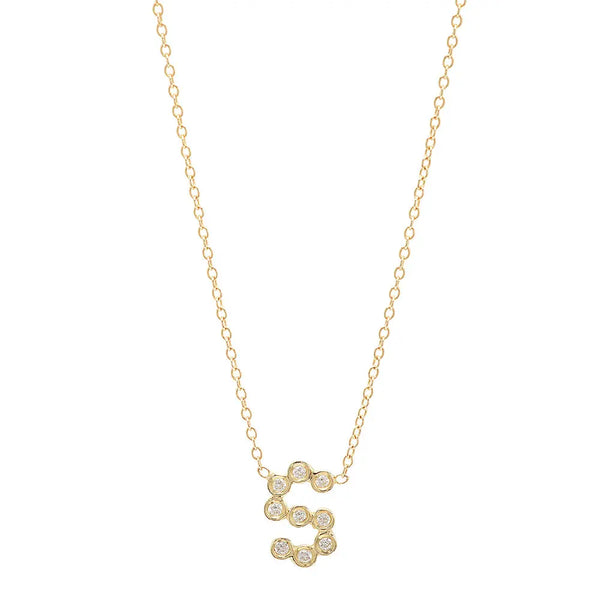 DSJ's Signature Meaningful Birthstone & Initial Necklace - Dana Seng Jewelry Collection