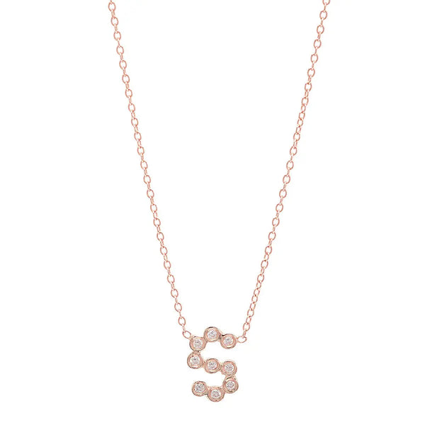 DSJ's Signature Meaningful Birthstone & Initial Necklace - Dana Seng Jewelry Collection