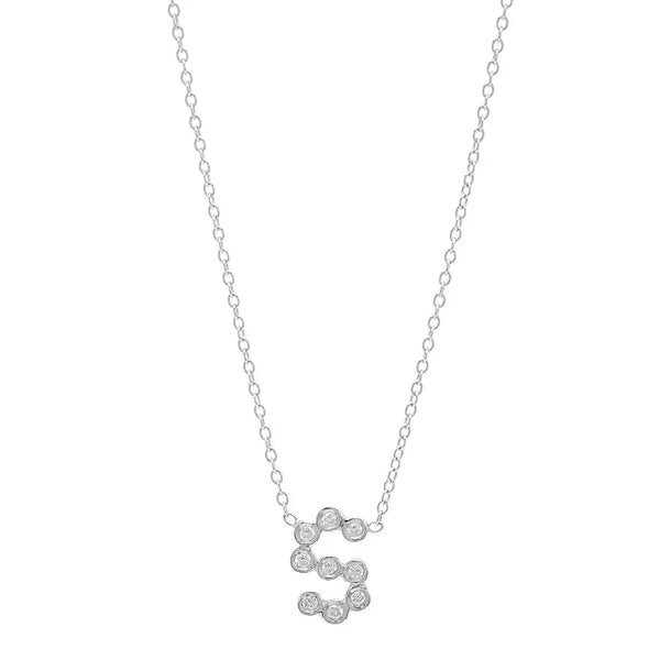 DSJ's Signature Meaningful Birthstone & Initial Necklace - Dana Seng Jewelry Collection