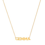 Precious Solid 14k Gold Name Necklace