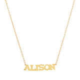 Precious Solid 14k Gold Name Necklace